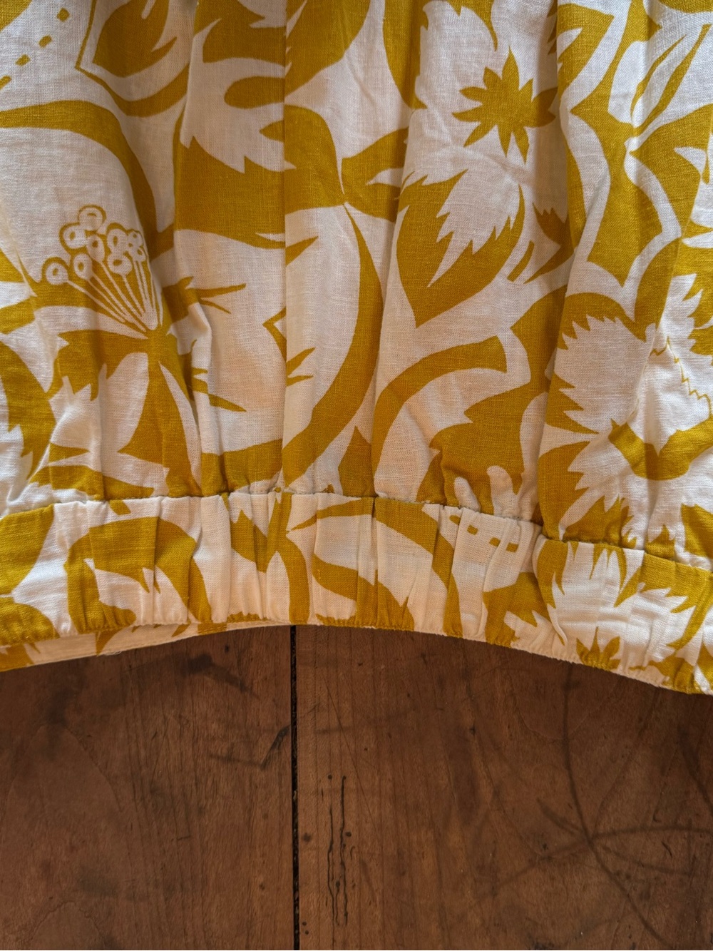 Madewell Mustard and White Floral skirt size xl and tank size small - Picture 13 of 17